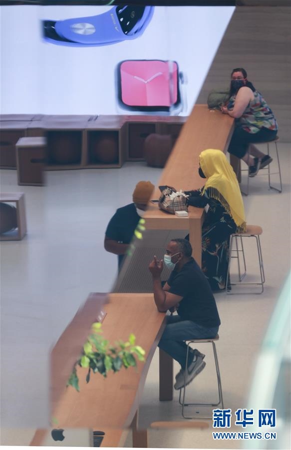 (國際)(4)紐約市部分蘋果商店“重啟”