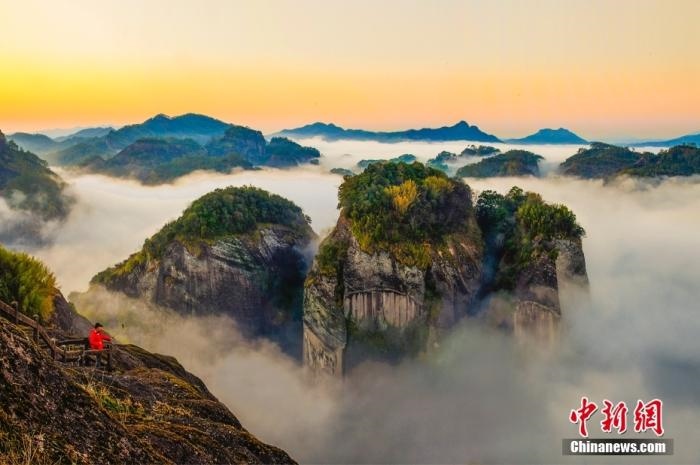 武夷山天游云海。黃海 攝