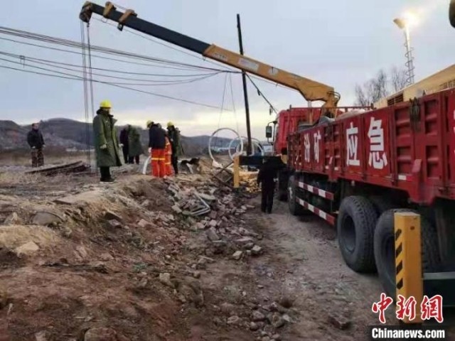 救援現(xiàn)場。 現(xiàn)場工作人員 供圖