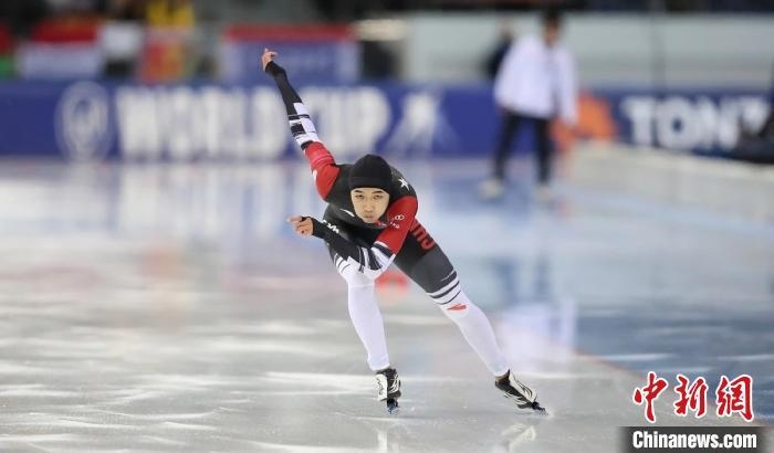 高亭宇在比賽中。圖片來(lái)源：黑龍江省體育局。