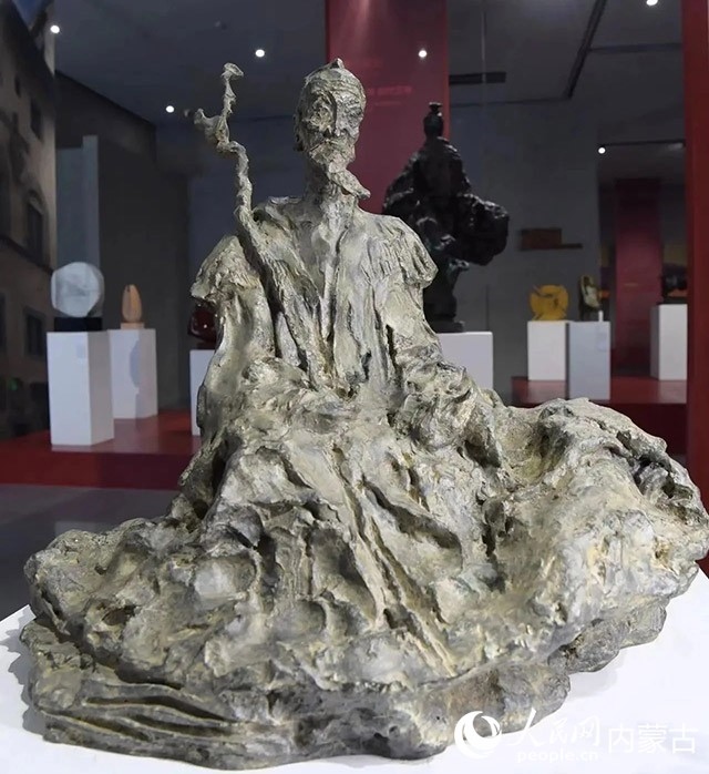 吳為山作品《莊子》。王劭凱攝