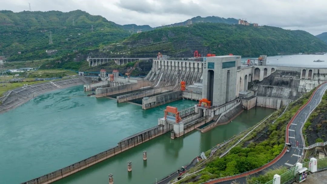 航拍向家壩升船機(jī)。受訪者供圖