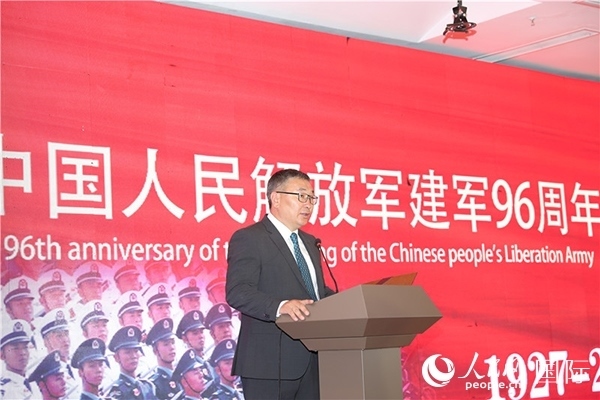 蒙古國國防部副部長瑪格奈致辭。人民網(wǎng)記者 霍文攝J