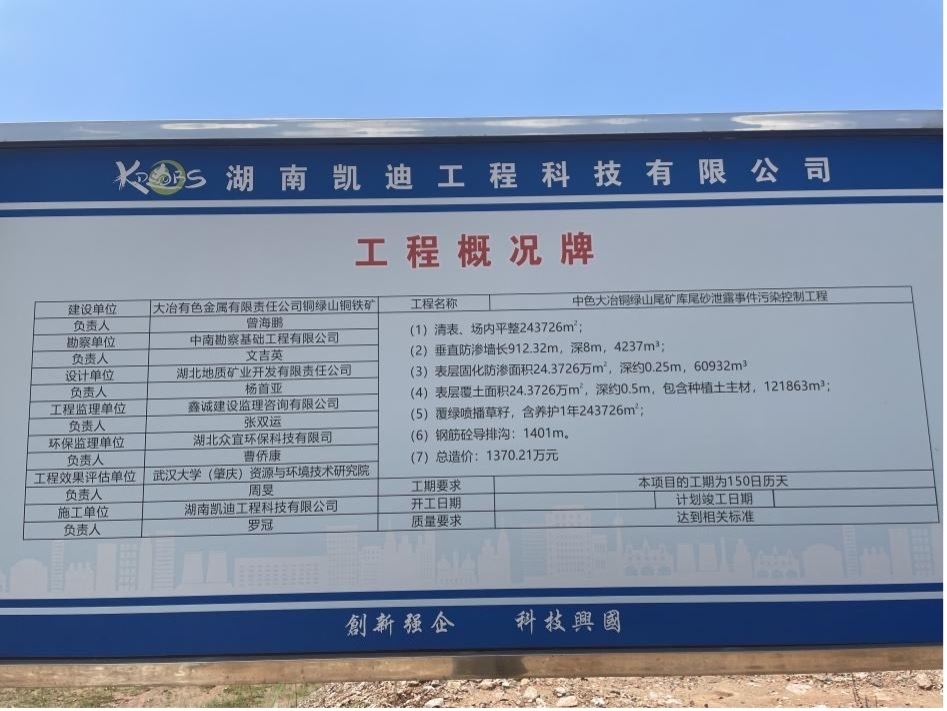 工程概況牌。 人民網(wǎng)記者 楊喬攝