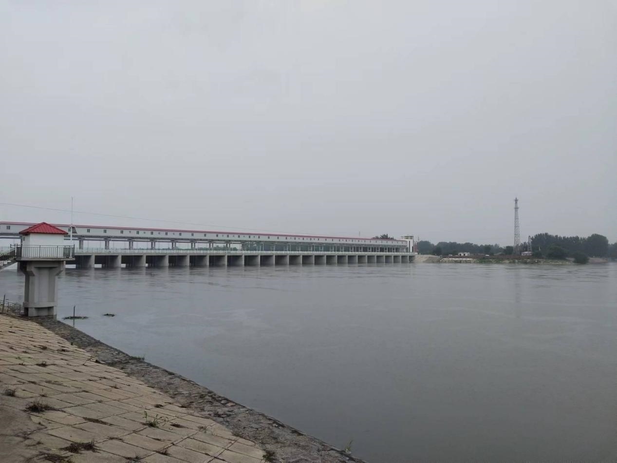 獨流減河進洪閘。受訪者供圖