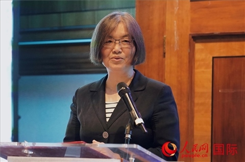 薛伶致辭。人民網(wǎng) 郭錦標(biāo)攝