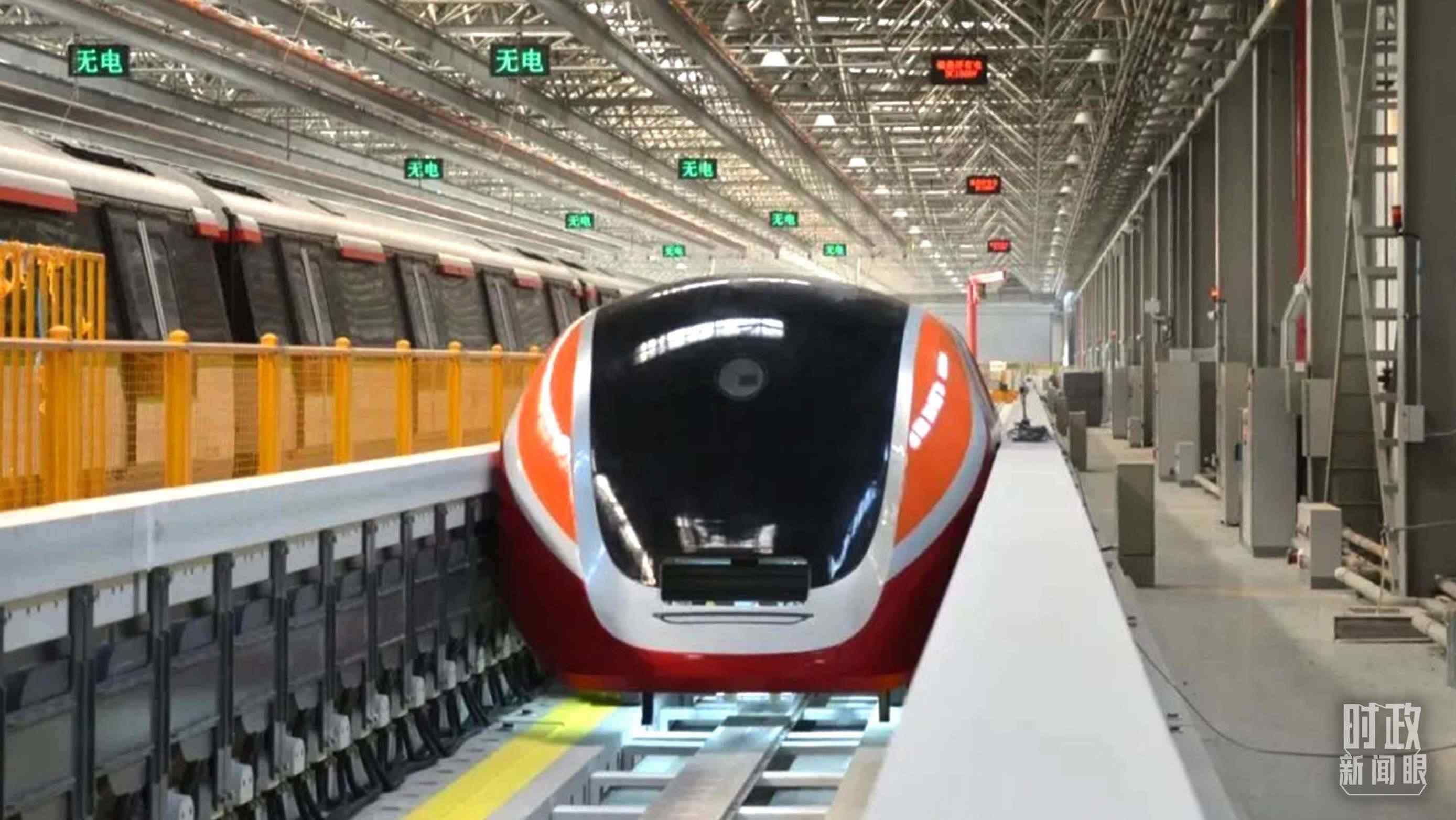 △3月31日，由中國中車自主研制的國內首套高溫超導電動懸浮全要素試驗系統(tǒng)完成首次懸浮運行。（圖/中車齊齊哈爾車輛有限公司）