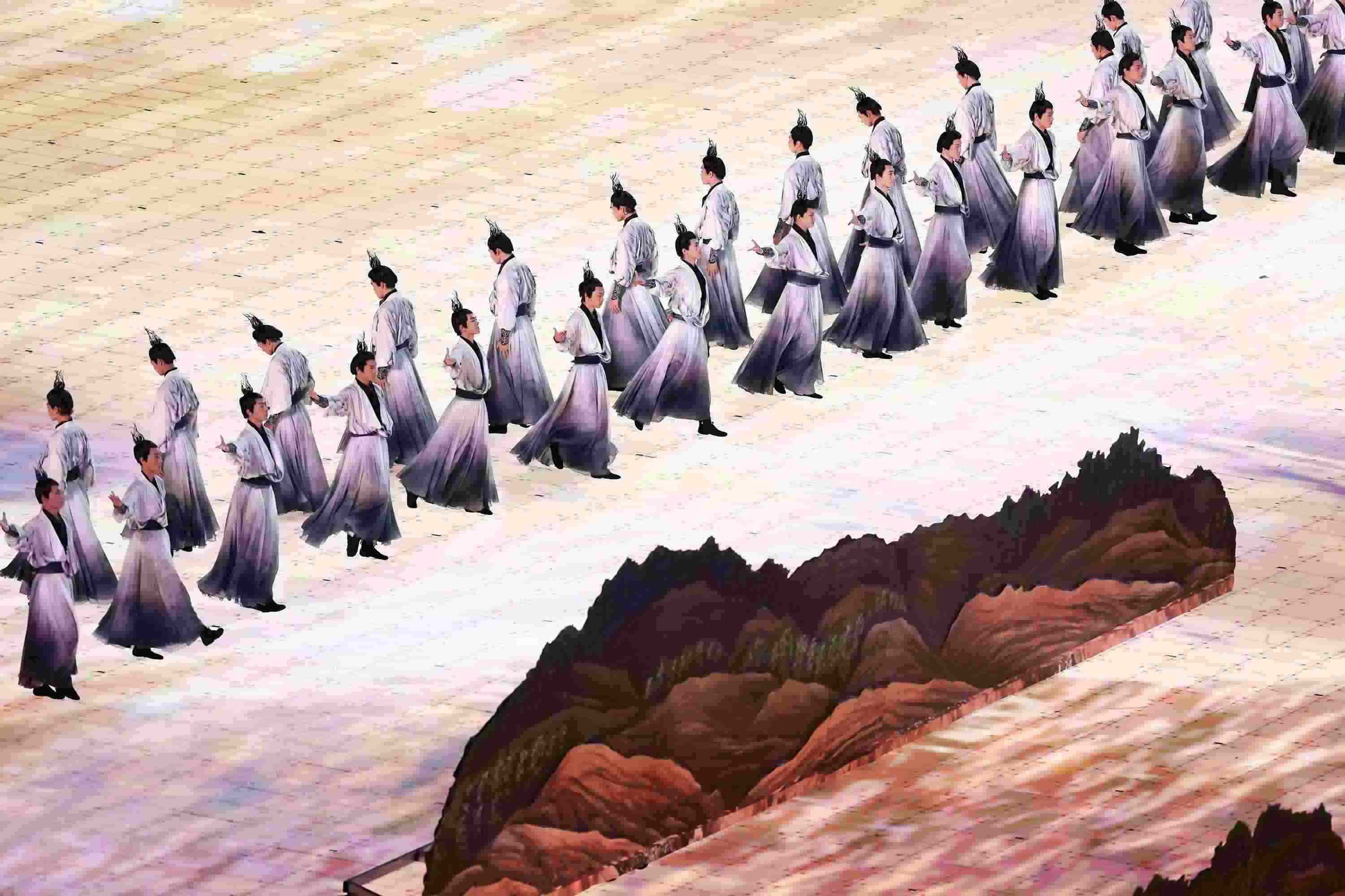 △2023年9月23日，演員在杭州第十九屆亞洲運(yùn)動(dòng)會(huì)開幕式上表演。