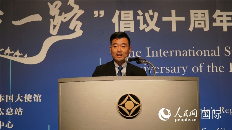 泰中“一帶一路”研究中心主任威倫發(fā)言。人民網(wǎng) 蔣曉辰攝