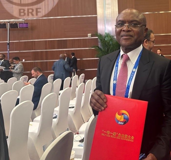 “一帶一路”企業(yè)家大會的外方代表。人民網(wǎng)記者 申佳平攝