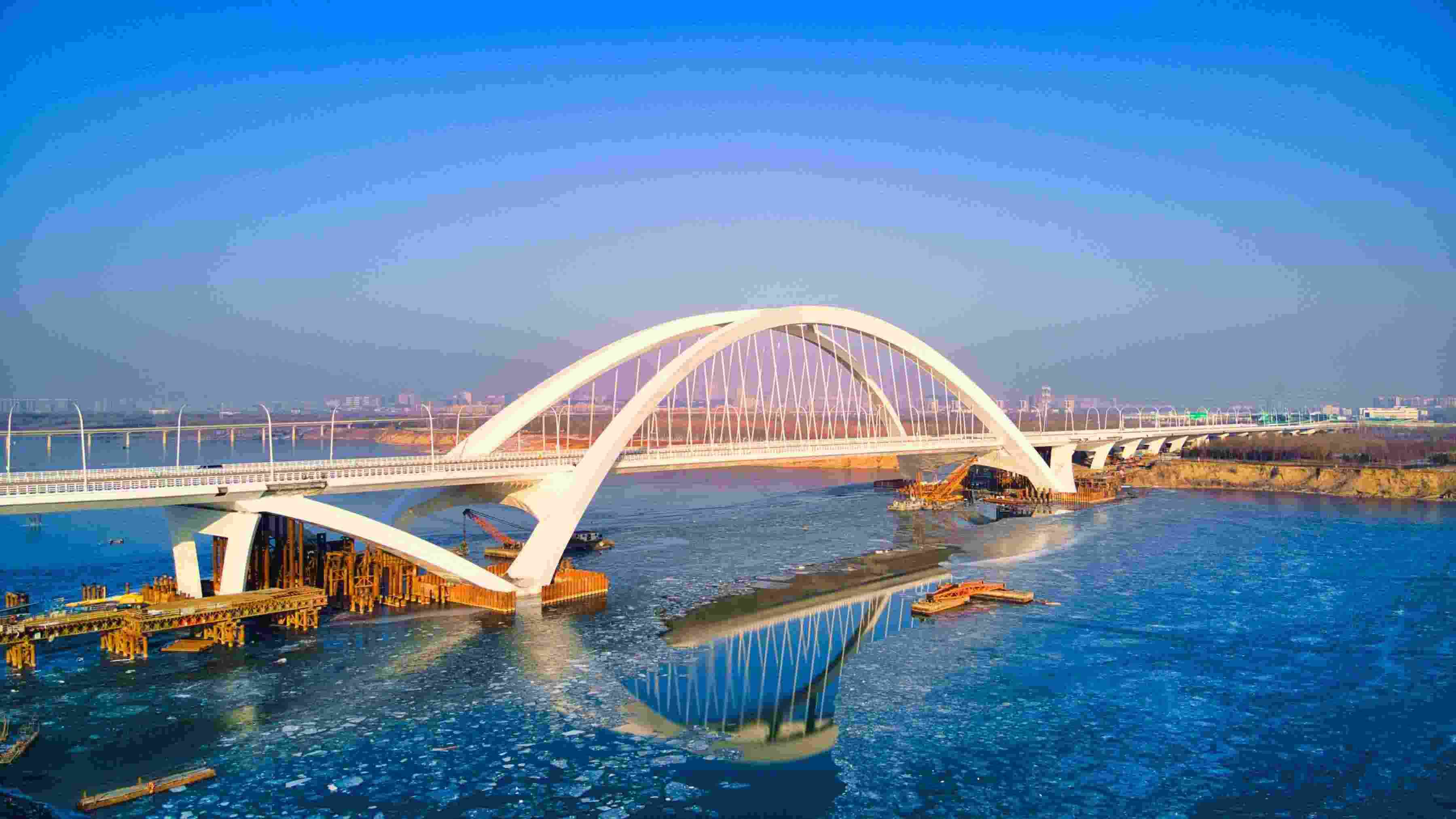 開(kāi)通后的京雄大橋。受訪方供圖