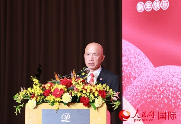 全華聯(lián)理事長賀乃和致辭。人民網(wǎng) 許可攝