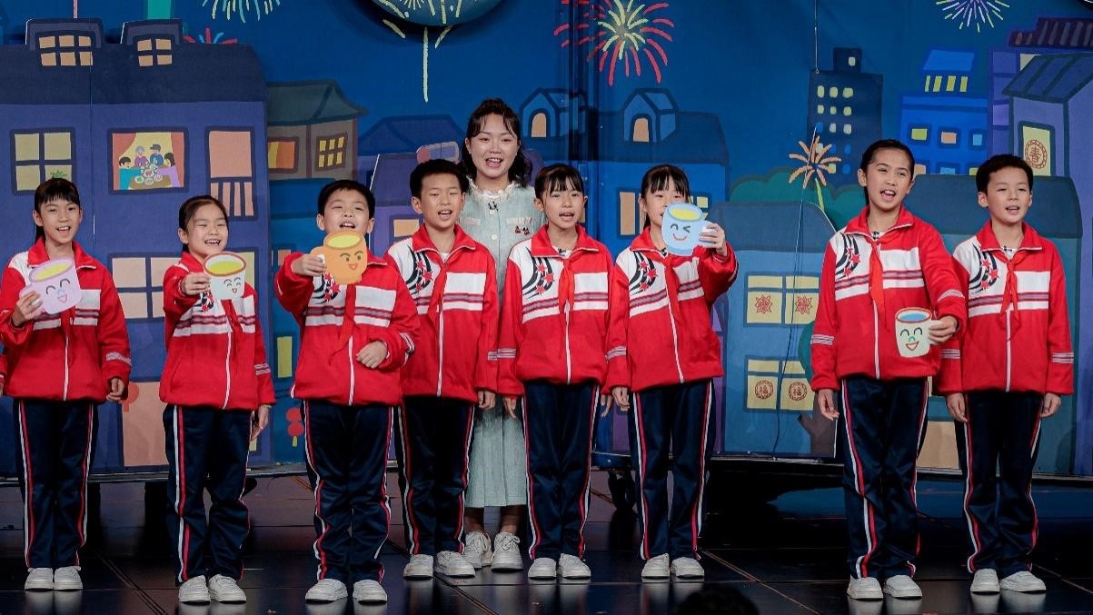 湖南省懷化市會同縣粟裕希望小學(xué)田野詩班彩排現(xiàn)場。主辦方供圖