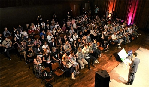 “視聽中國”——文化與商業(yè)機遇推介會暨中國視聽節(jié)目展映會現(xiàn)場。 中廣國際公司供圖