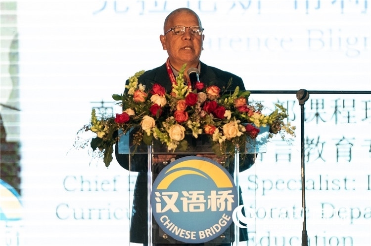 南非基教部專家克拉倫斯·布利格諾特做主旨發(fā)言。人民日?qǐng)?bào)非洲中心分社 希拉茲·莫林?jǐn)z