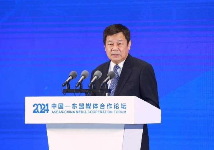 杜占元致辭。中國外文局供圖