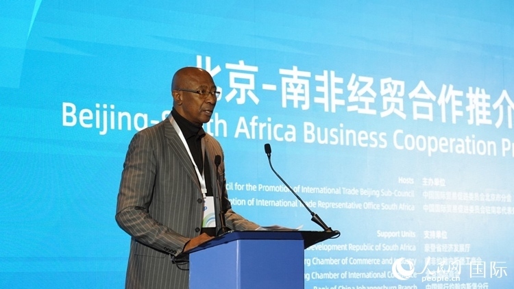 布萊克廳長致辭。人民網(wǎng) 劉暢攝