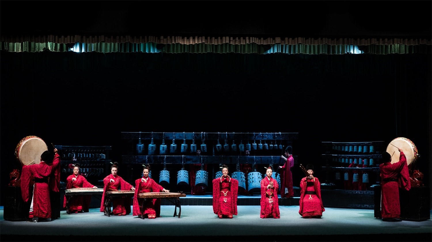 “華夏正聲——中原音樂考古復原展演”現(xiàn)場。河南博物院供圖