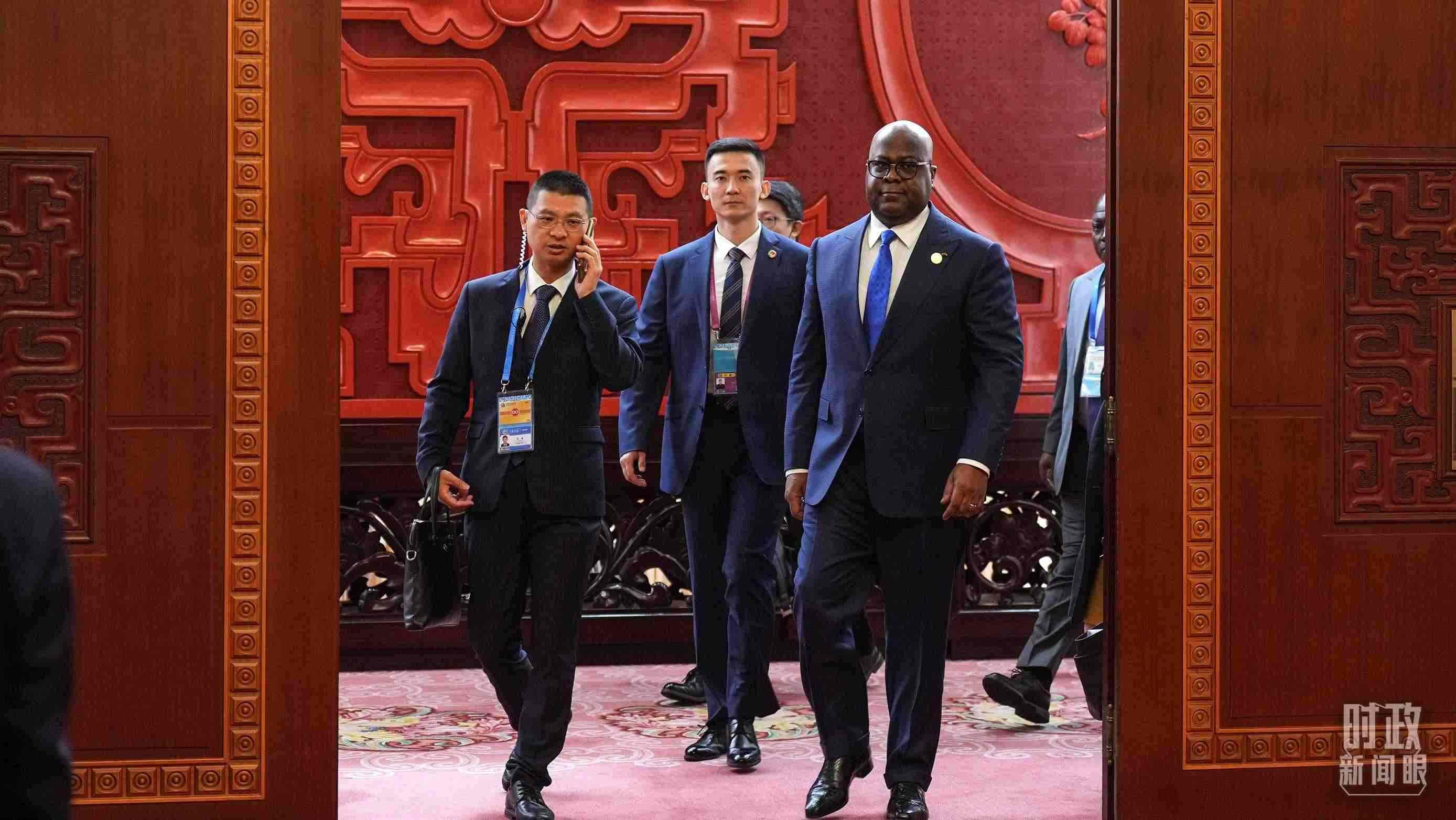 △剛果（金）總統(tǒng)齊塞克迪。（總臺(tái)記者李晉拍攝）