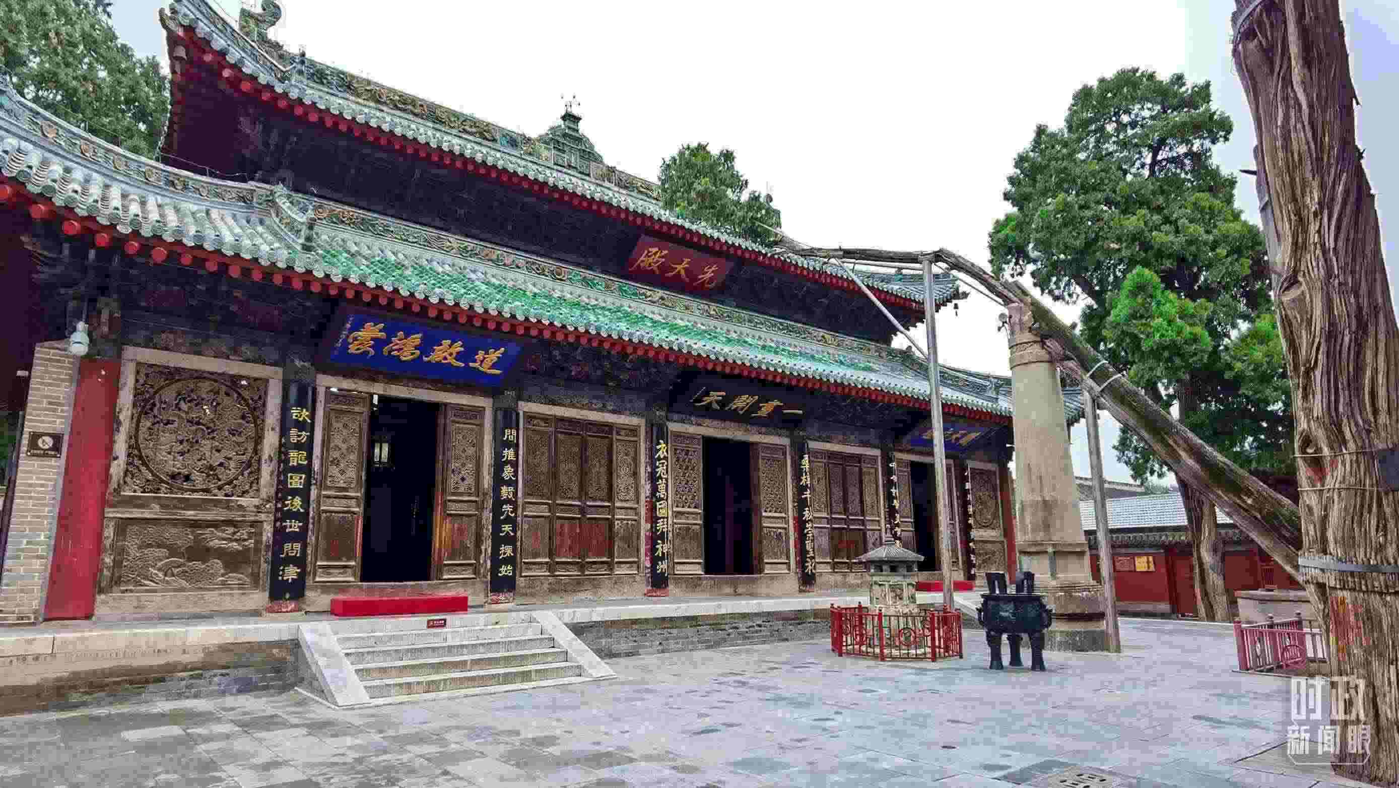 △ 伏羲廟。（總臺(tái)央視記者郭鴻拍攝）