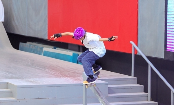 崔宸曦在比賽中。賽事組委會(huì)供圖