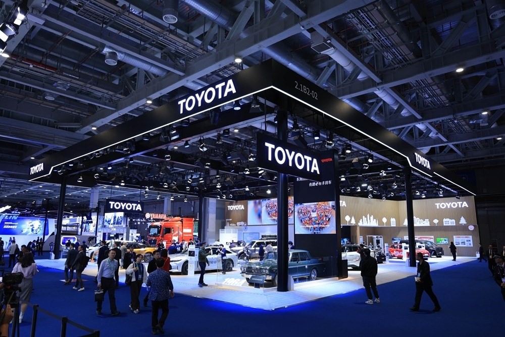 第七屆進博會豐田展臺。人民網(wǎng)記者 車柯蒙攝