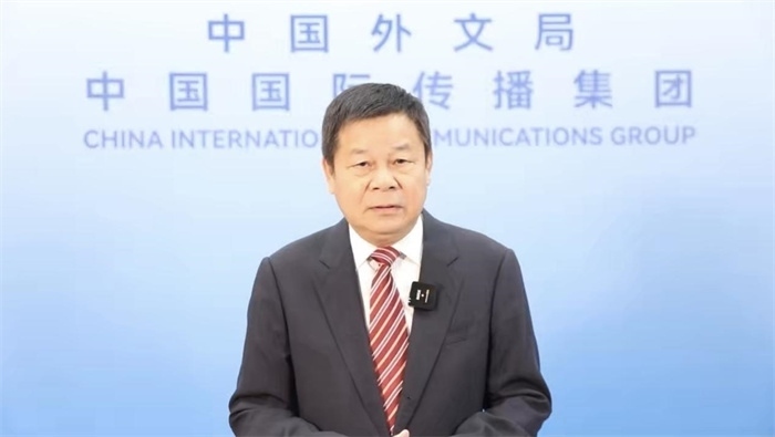 杜占元視頻致辭。主辦方供圖