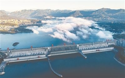 圖為三峽大壩。 新華社發(fā)（鄭家裕攝）