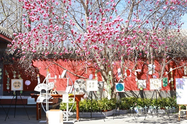 翰墨書韻展區(qū)的書法展品。府學(xué)胡同小學(xué)供圖