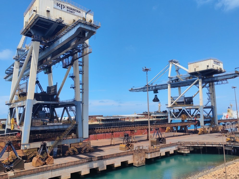 關(guān)丹港一景。（人民日?qǐng)?bào)記者楊一 攝）